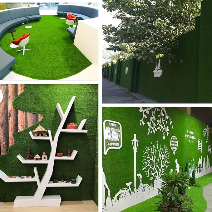 Petgrow Synthetic Artificial Grass Turf 5FTX48FT for Indoor Outdoor Dog Synthetic Grass Mat, Party Wedding Christmas Balcony Garden Astro Turf Rug,Drainage Holes Faux Fake Grass Rug Carpet for Pets