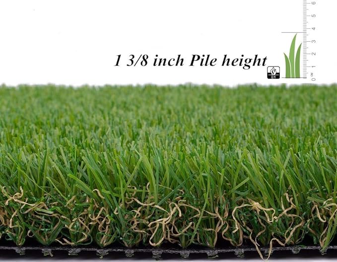 ALTRUISTIC Artificial Grass 5FTX32FT(160 Square Feet), Realistic Fake Grass Deluxe Turf Synthetic Thick Lawn Pet Turf, 1 3/8” Height, Outdoor Decor, Customized