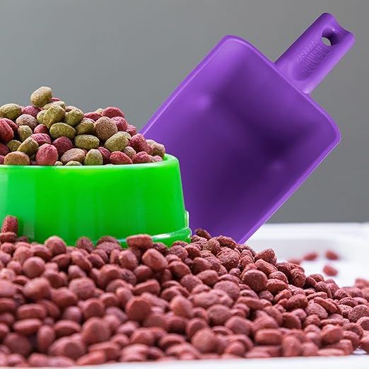Vikan Remco 63008 Color-Coded Plastic Hand Scoop - BPA-Free Food-Safe Kitchen Utensils, Restaurant and Food Service Supplies, 16 oz, Purple