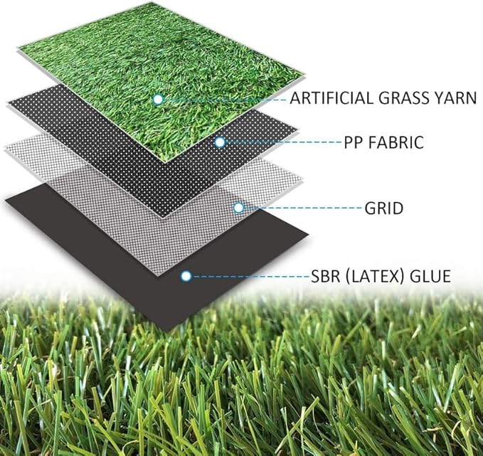 ALTRUISTIC Artificial Grass 9FTX89FT(801 Square Feet), Realistic Fake Grass Deluxe Turf Synthetic Thick Lawn Pet Turf, 1 3/8” Height, Outdoor Decor, Customized