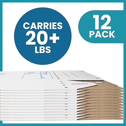 Disposable Cardboard Pet Carrier 12/Case | Sturdy Corrugated Cardboard Carrier
