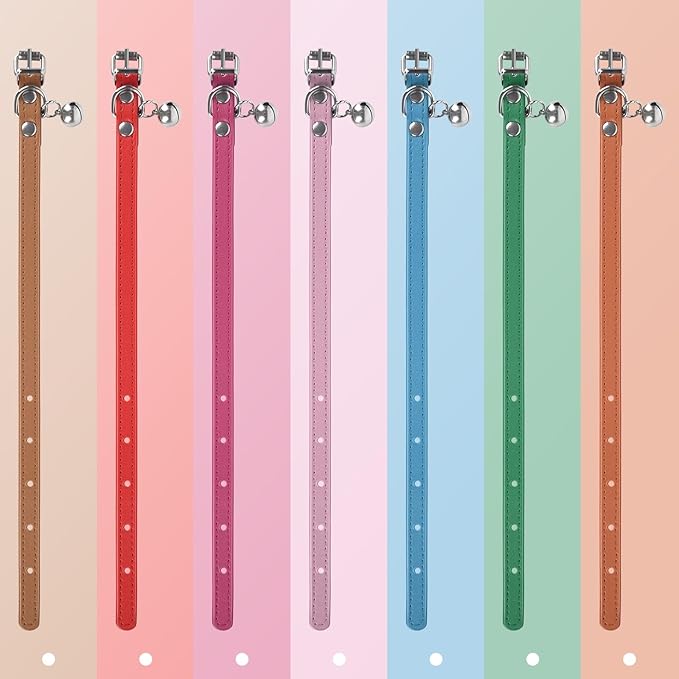 XS Dog Collar for Teacup Adjustable Teacup Dog Collar for Small Medium Large Dogs 3/8 inch Width (Khaki, XS)