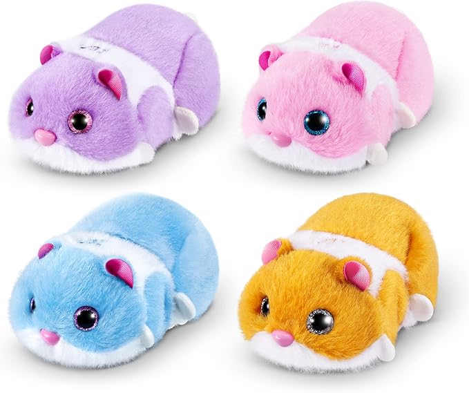 Pets Alive Hamstermania (Blue) by ZURU Hamster, Electronic Pet, 20+ Sounds Interactive, Hamster Ball Toy for Girls and Children