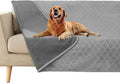 fuguitex Waterproof Dog Blanket Bed Cover Dog Crystal Velvet Moroccan Fuzzy Cozy Plush Pet Blanket Throw Blanket for Couch Sofa(40 * 60 inch, Light Grey+Grey)