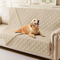 hyha Waterproof Dog Bed Blanket, Soft Pet Blankets, Waterproof Couch Cover for Dogs, Reversible Sofa Covers Washable for Furniture (68x82 Inch, Taupe/Taupe)