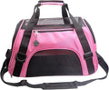 Cat Carrier,Soft-Sided Pet Travel Carrier for Cats,Dogs Puppy Comfort Portable Foldable Pet Bag Airline Approved (LightPink)