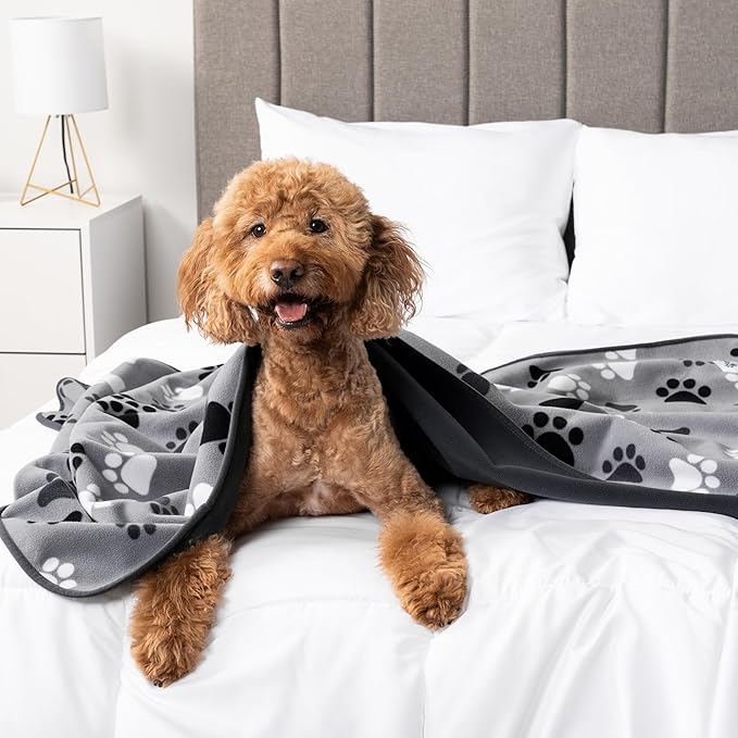 PetAmi Waterproof Pet Blanket Dog Bed Couch Cover for Furniture, Reversible Washable Soft Fleece