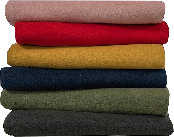 Fleece Throw Blanket Set Bulk for Travel Kids Outdoor Wedding Pet (Assorted #3, Pack of 6 50x60 Inches)