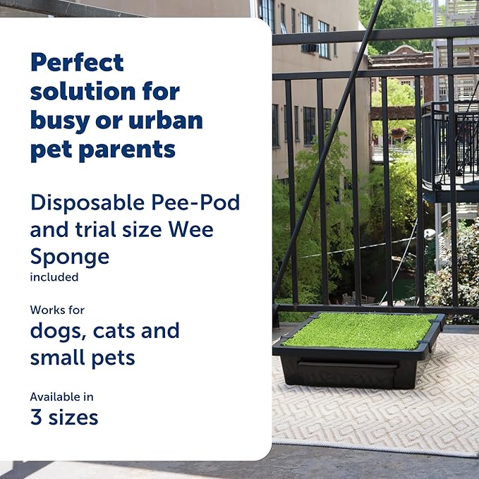 PetSafe Pet Loo Portable Dog Potty - Pet Toilet Alternative for Puppy Pads - Medium - Perfect for House Training - Easy-to-Clean Grass Mat