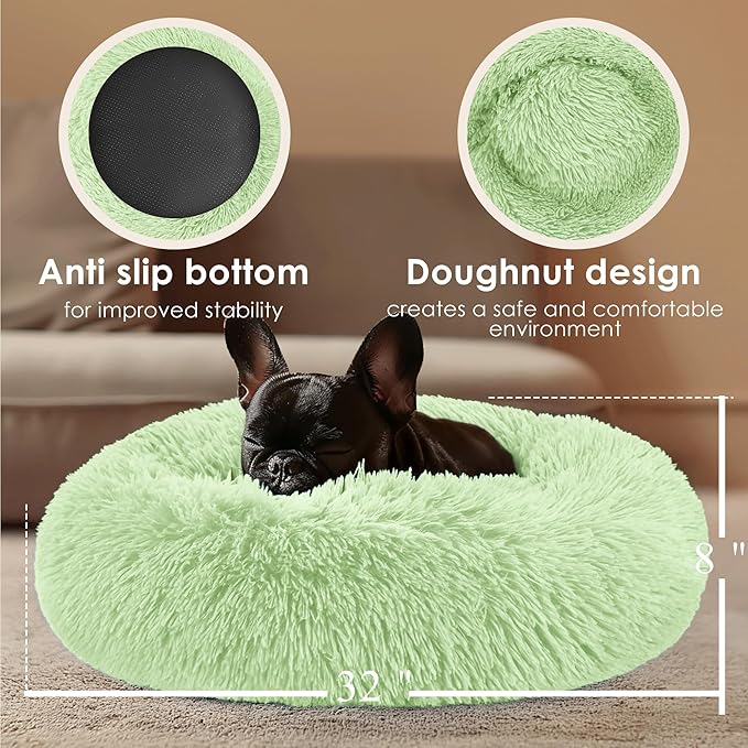 Dog Beds Large Sized Dog and Cats, 32in Pet Beds for Large Pet, Washable Indestructible Extra Large Dog Bed (Green)