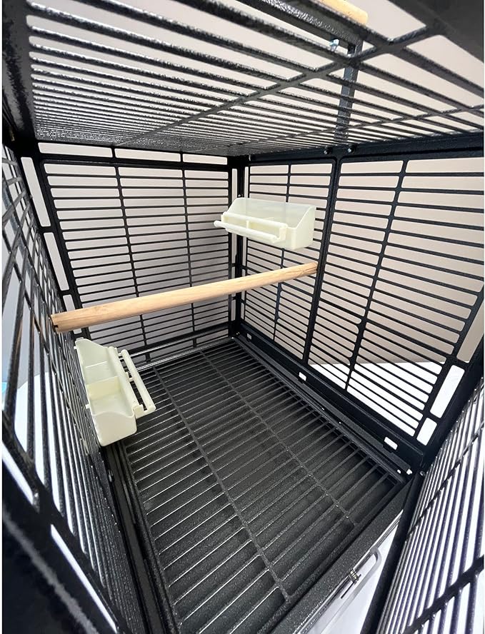ZooPro Pet Travel Cage - Durable Metal Small Pet Carrier - for Sugar Gliders, Hedgehogs, Squirrels, Guinea Pigs, Hamsters, Rats, Parrots, Finches, Parakeets, & Other Small Mammals and Birds