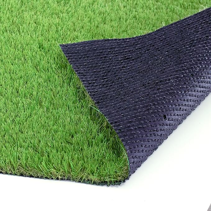 Artificial Grass Rug Outdoor Indoor 7FTX26FT Fake Grass Carpet Green Synthetic Grass Pet Turf Realistic Faux Grass Rug with Drain Holes for Garden Lawn Landscape Balcony Home Decor Patio