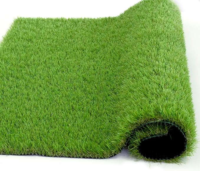 Artificial Grass Rug Outdoor Indoor 9FTX70FT Fake Grass Carpet Green Synthetic Grass Pet Turf Realistic Faux Grass Rug with Drain Holes for Garden Lawn Landscape Balcony Home Decor Patio