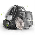 Expandable Cat Backpack,Cat Bubble Backpack Carrier for Carrying Cats, Pets and Small Dogs,Airline-Approved,Designed for Travel, Hiking, Walking,Car （Black