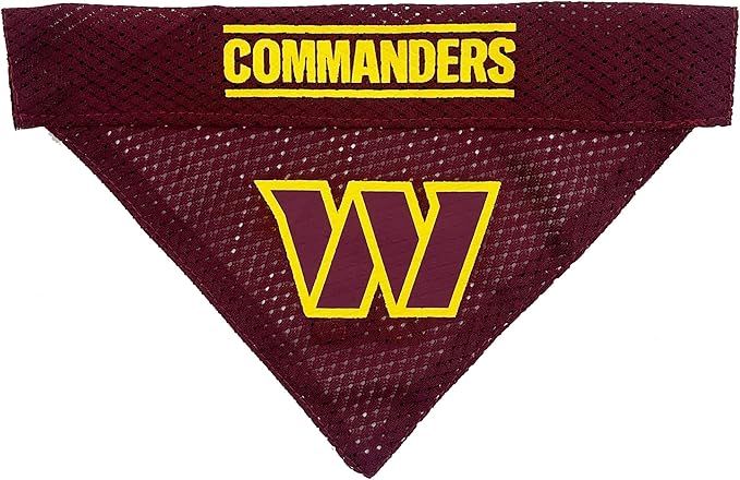 Pets First unisex adult NFL Pet Bandana, Washington Commanders, Large-Extra Large