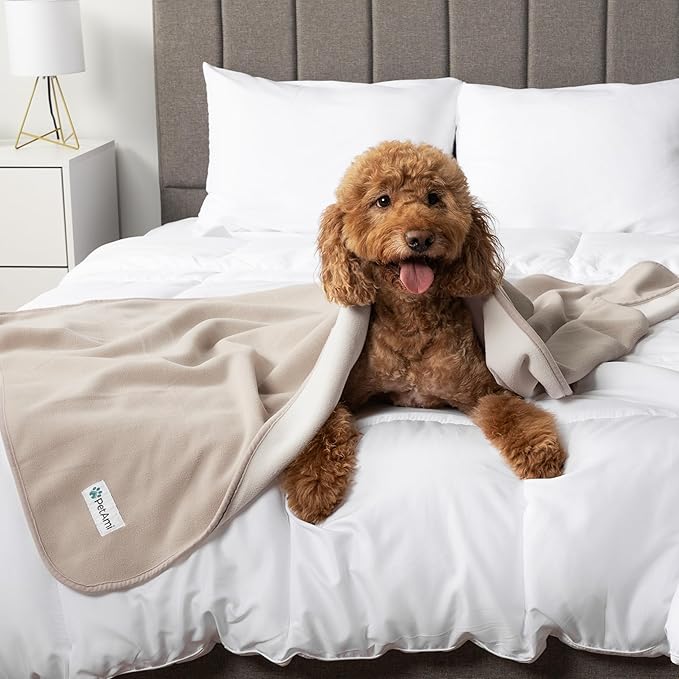PetAmi Waterproof Pet Blanket Dog Bed Couch Cover for Furniture, Reversible Washable Soft Fleece
