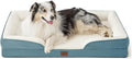Bedsure XL Orthopedic Dog Bed for Extra Large Dogs - Washable XLarge Dog Cat Bed Waterproof, Comfort Dogs Couch Sofa with Washable Removable Cover, Pet Bed with Nonskid Bottom, Dune Haze Blue, 42"