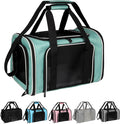 Top tasta Dog Cat Carrier Pet Carriers for Small Medium Large Cats Dogs Carrier Soft Sided Small Puppy Dog Carrier Portable Foldable Airline Approved Dog Cat Travel Carrier Green Large