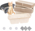 30 Packs Disposable Waste Receptacles Compatible with Nature's Miracle Litter Box 2nd & Littermaid Litter Box 3rd, Kitten Litter Trays with Charcoal Bags, Cat Supplies (Machine NOT Included)