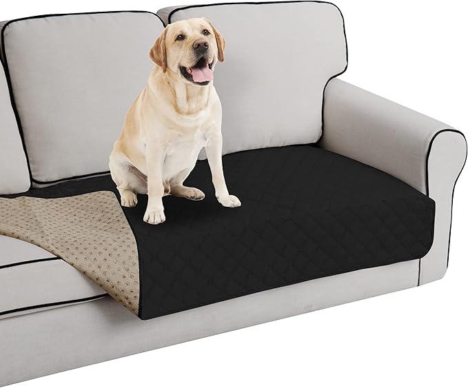 Easy-Going 100% Waterproof Dog Bed Cover, Non-Slip Pet Blanket for Furniture, Washable Couch Cover, Repleasement Sofa Cover (40X50 in,Black)