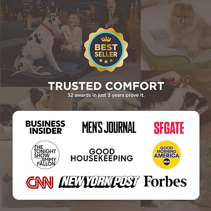 Bedsure Orthopedic Dog Beds Large Sized Dog - Washable Large Dog Cat Bed Waterproof, Comfort Dogs Couch Sofa with Washable Removable Cover, Pet Bed with Nonskid Bottom, Ember Clay, 35"