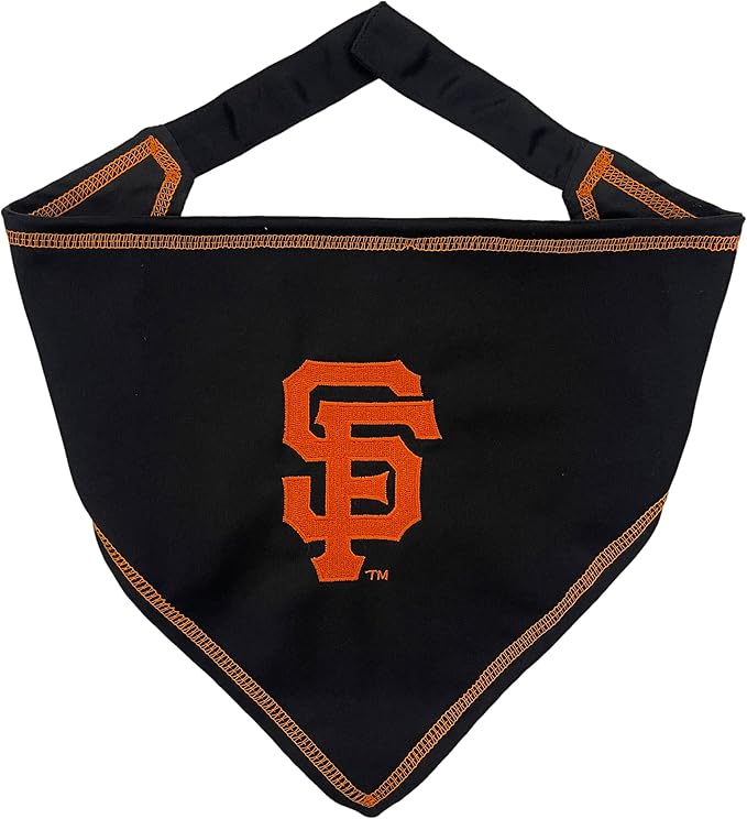 Pets First MLB SAN Francisco Giants TIE Bandana, Large/X-Large. Dog Bandana Scarf Bib for Pet Cat Dog. The Ultimate Game-Day, Party Bandanna, Birthday Event