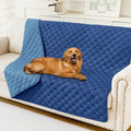 Smiry Waterproof Dog Bed Cover Blanket, Soft Reversible Pet Blanket, Washable Leakproof Cats Dogs Couch Cover for Sofa, Couch, Furniture (68x82 Inch, Navy/Blue)