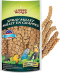 Living World - Millet Spray for Birds, 3.5 Oz – Premium Treat for Budgies, Canaries, Finches, Cockatiels and Other Pet Birds
