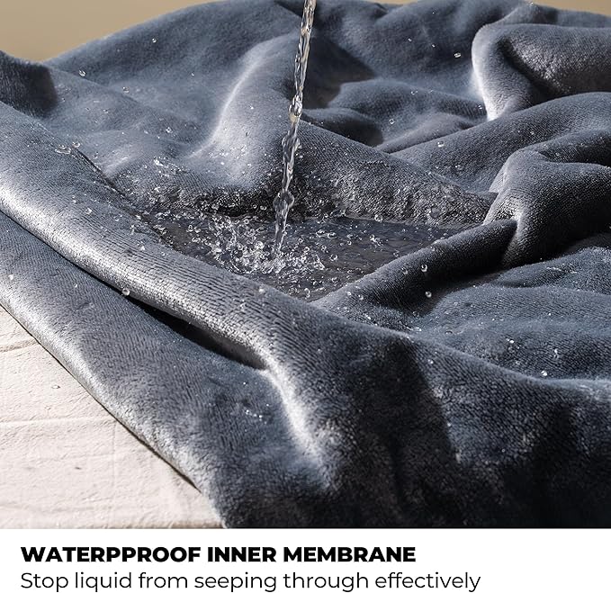 Sunheir Waterproof Dog Blankets for Medium Dogs - Puppy Blanket Washable for Couch Protection, Soft Sherpa Fleece Cat Throw Blanket to Prevent Urine Leaks & Protects Furniture 30"X 40", Grey