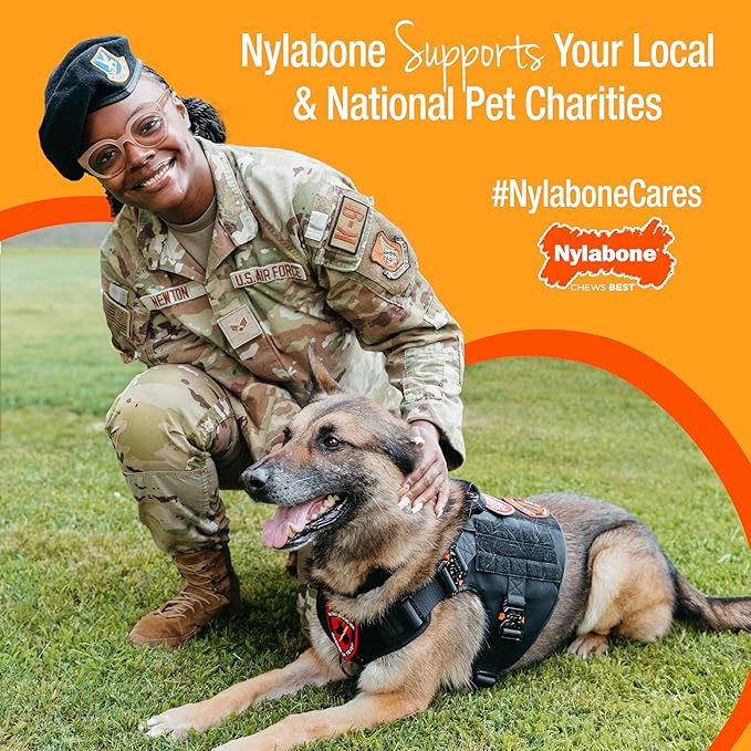 Nylabone Healthy Edibles Natural Dog Chews Long Lasting Bacon Flavor Treats for Dogs, X-Large/Souper (1 Count)