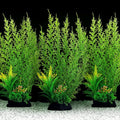 Fish Tank Accessories Large Plants, Green Fish Tank Decorations, Aquarium Decor Plastic Plants 3pcs
