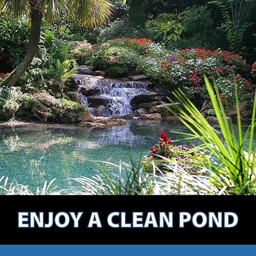 CrystalClear MuckOff, Natural Pond Muck Treatment, Water Garden, Fountain & Bird Bath Sludge Remover, Living Beneficial Bacteria Clarifier with Enzyme, Fish, Aquatic Animal, & Pet Safe, 24 Tablets